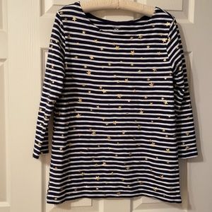 Old Navy Nautical Navy and White Stripe Medium Top